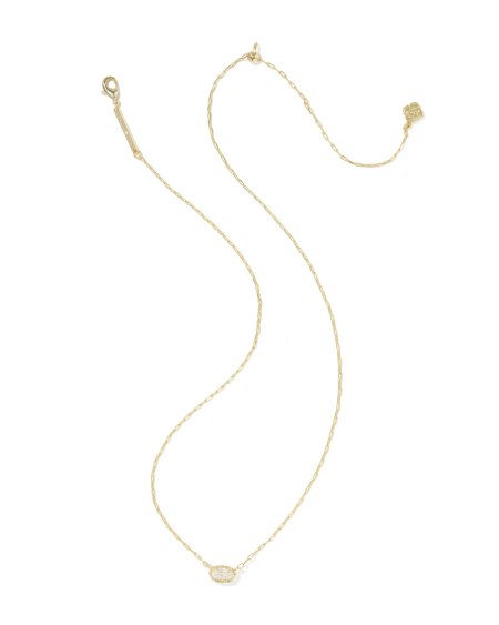 Mini Elisa Luxe Gold Pendant Necklace