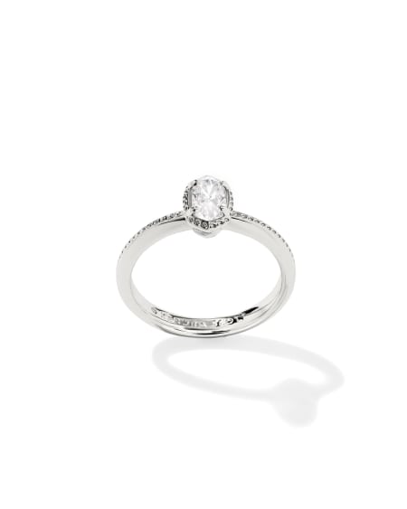 Mini Elyse Luxe Silver Band Ring