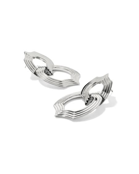Nova Silver Statement Earrings