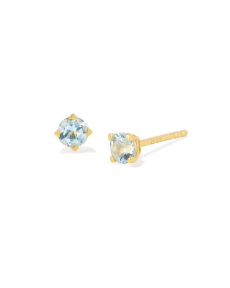 Maisie 18k Yellow Gold Vermeil March Stud Earrings