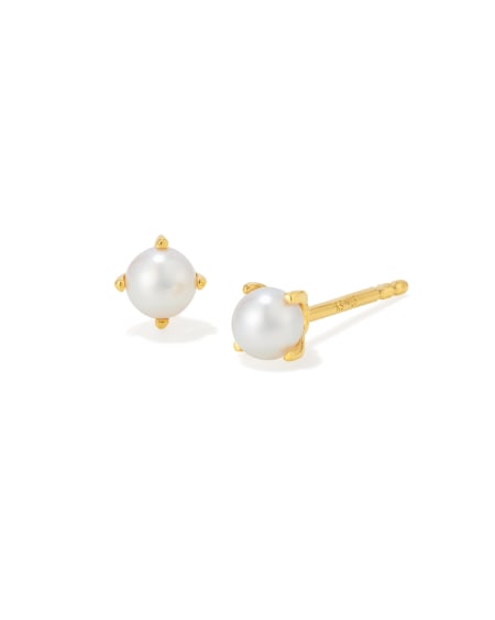 Maisie 18k Yellow Gold Vermeil June Stud Earrings