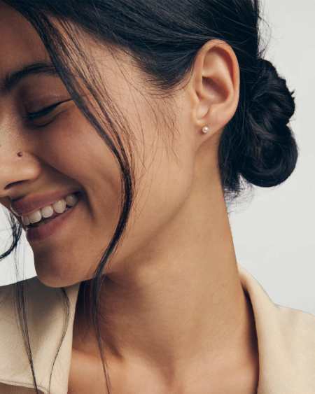 Maisie 18k Yellow Gold Vermeil June Stud Earrings