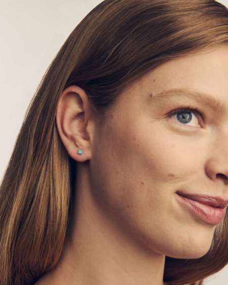 Maisie 18k Yellow Gold Vermeil December Stud Earrings