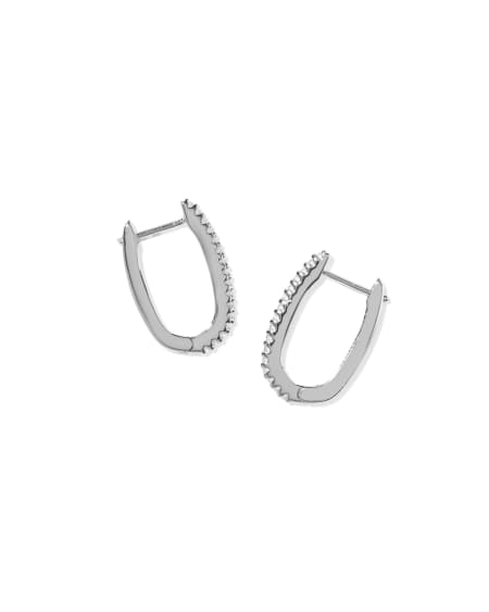 Lyla Silver Huggie Earrings