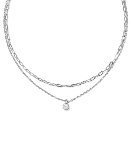 Lyla Silver Multi Strand Necklace