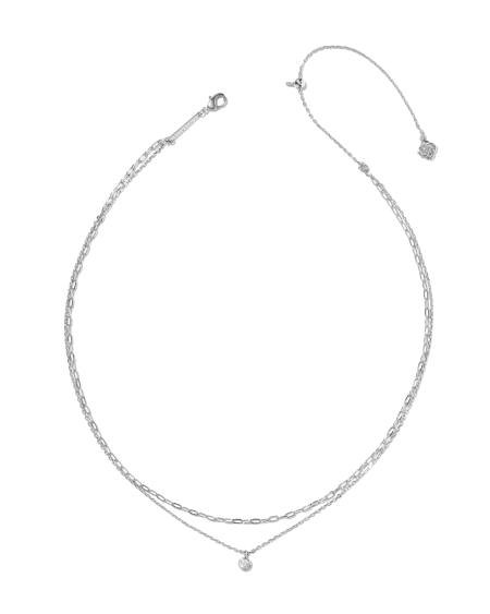 Lyla Silver Multi Strand Necklace