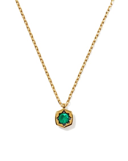 Davie Star 18k Gold Vermeil Short Pendant Necklace