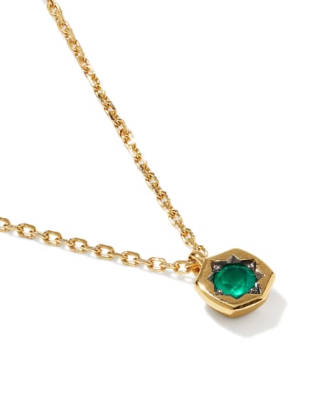 Davie Star 18k Gold Vermeil Short Pendant Necklace