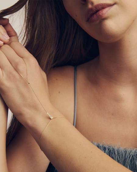 Sparkle 18k Gold Vermeil Hand Chain