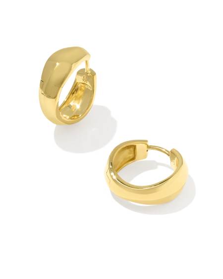 Alani 18k Gold Vermeil Metal Huggie Earrings