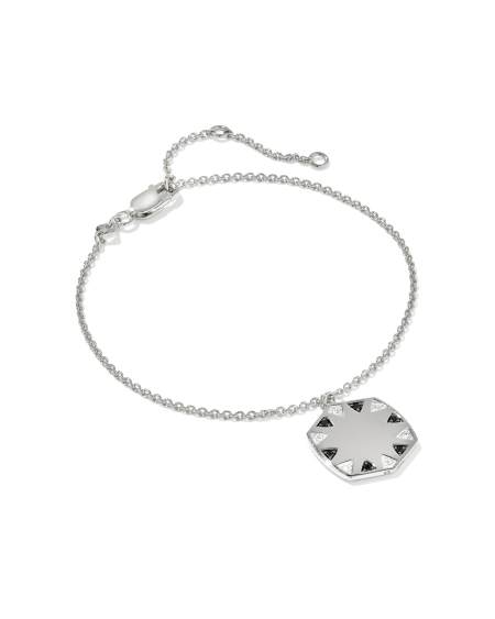 Large Metal Davie Sterling Silver Delicate Chain Bracelet 