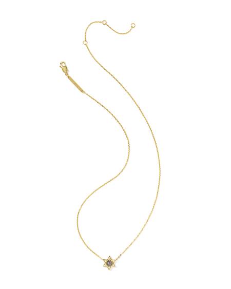 Pearl Star of David Short Pendant Necklace 