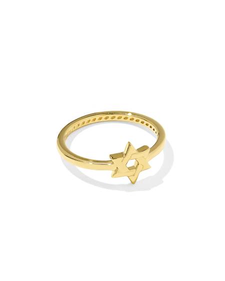 Star of David Band Ring 