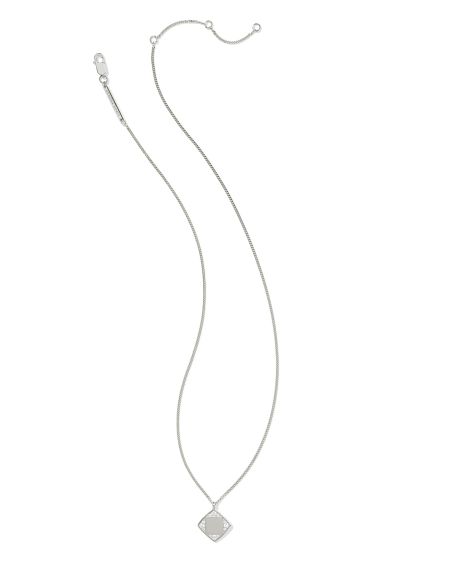 Ashby Sterling Silver Pendant Necklace in White Topaz