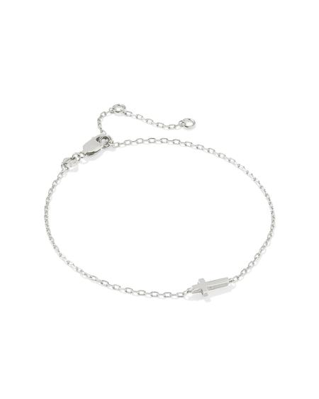 Cross Inline Bracelet in Sterling Silver