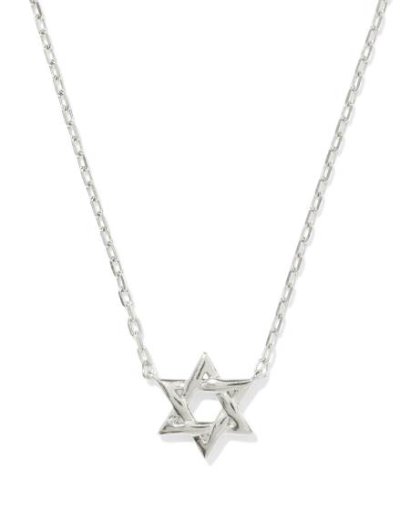 Star of David Pendant Necklace in Sterling Silver