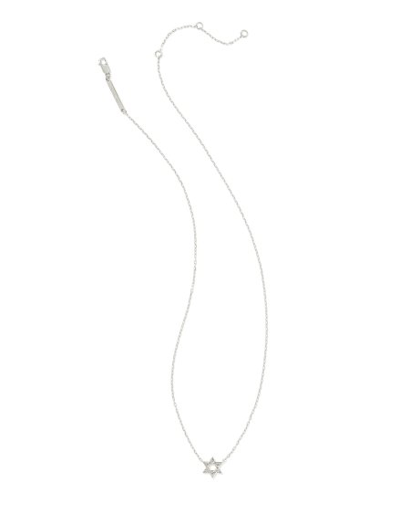 Star of David Pendant Necklace in Sterling Silver