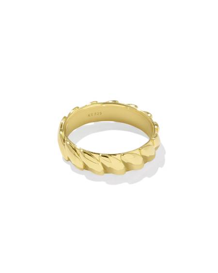 Tyler Wide Band Ring in 18k Gold Vermeil