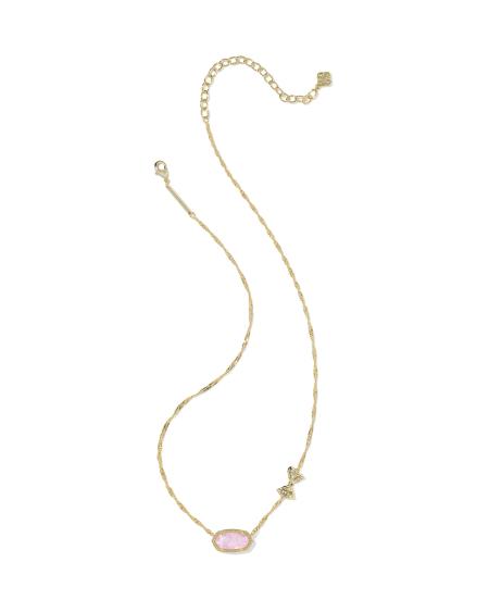 Kendra Scott x LoveShackFancy Bow Gold Elisa Necklace