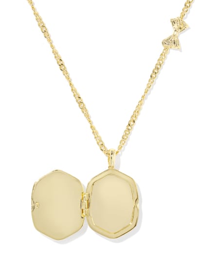 Kendra Scott x LoveShackFancy Daphne Gold Locket Necklace