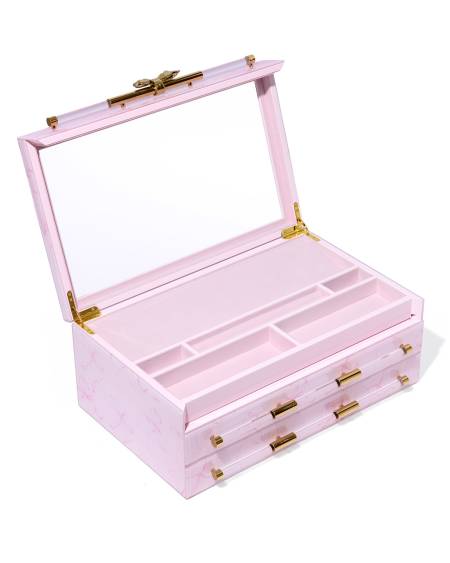 Kendra Scott x LoveShackFancy Large Glass Gold Jewelry Box