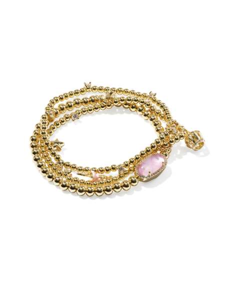 Kendra Scott x LoveShackFancy Grayson Gold Stretch Bracelet Set