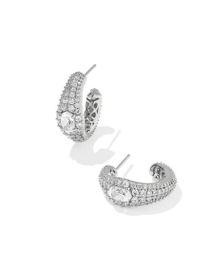 Bella Silver Hoop Earrings