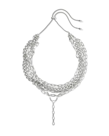 Bella Silver Statement Necklace