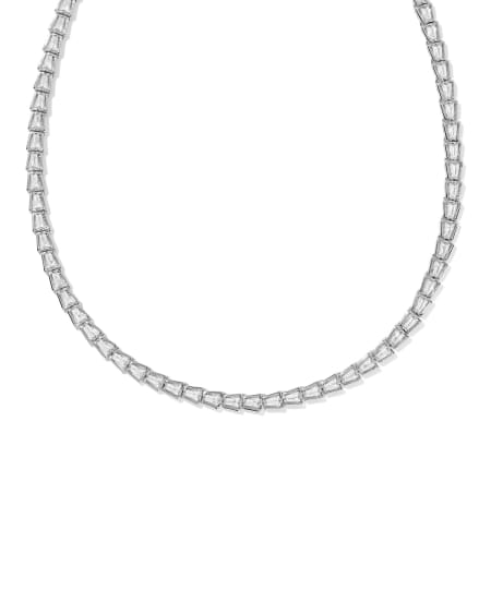 Bella Silver Tennis Necklace