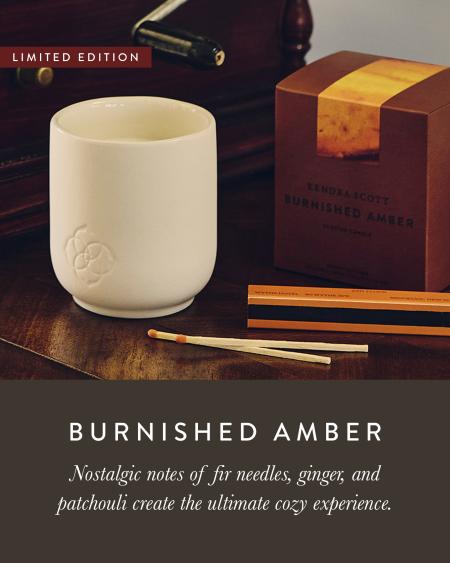 Burnished Amber Tumbler Candle