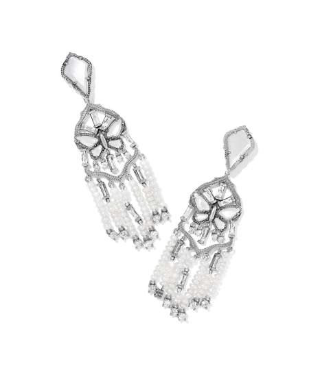 Dolly Parton x Kendra Scott Butterfly Vintage Silver Convertible Statement Earrings