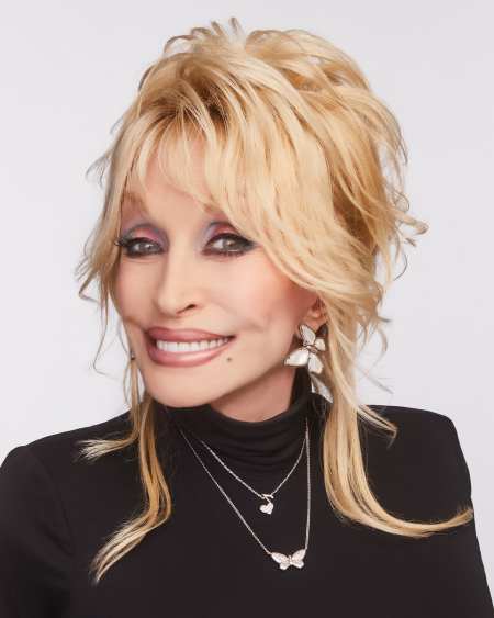 Dolly Parton x Kendra Scott Vintage Silver Ari Heart Music Note Short Pendant Necklace in Iridescent Drusy