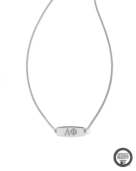 Alpha Phi Pendant Necklace in Sterling Silver