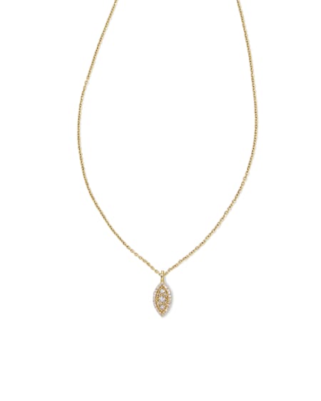 0.15 ct Vivianne 14k Yellow Gold Pendant Necklace in White Diamond