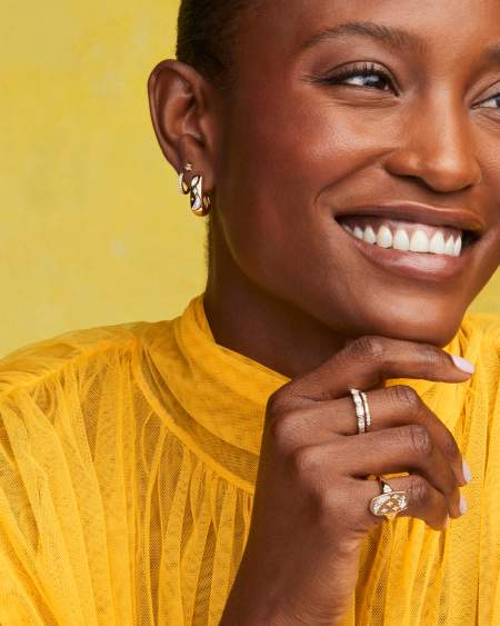 Skye Celestial 18k Yellow Gold Vermeil Huggie Earrings 