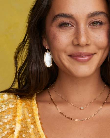 Mini Elisa Gold Satellite Short Pendant Necklace