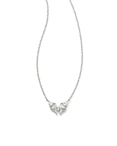 Blair Butterfly Silver Small Short Pendant Necklace  