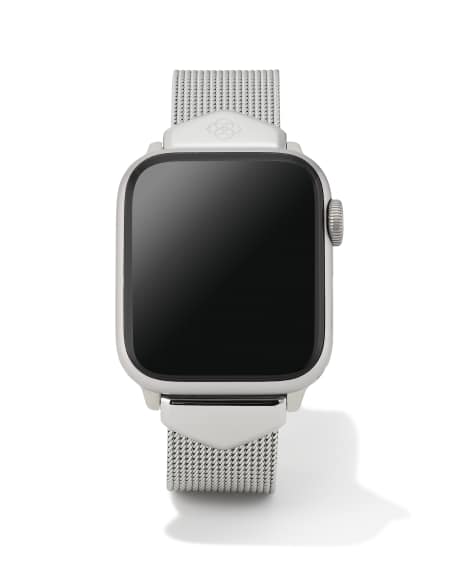 Mia Mesh Watch Band in Silver Stainless Steel