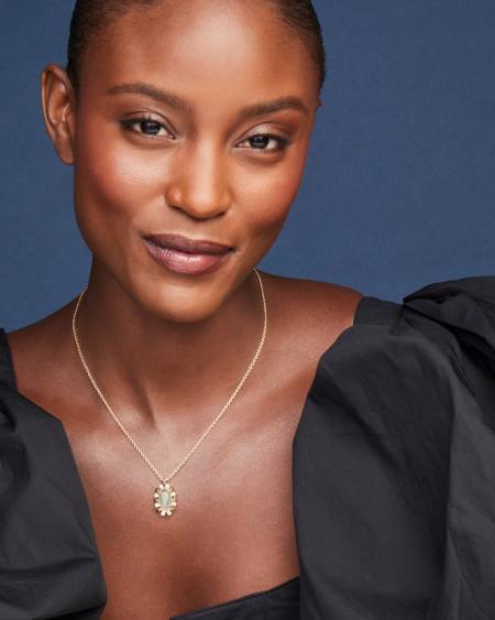 Shanley Gold Short Pendant Necklace