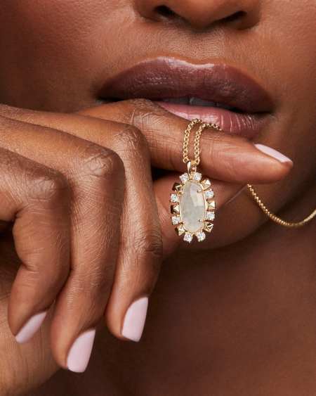 Shanley Gold Short Pendant Necklace