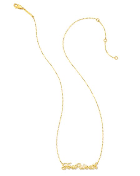 Fort Worth Pendant Necklace in 18k Gold Vermeil
