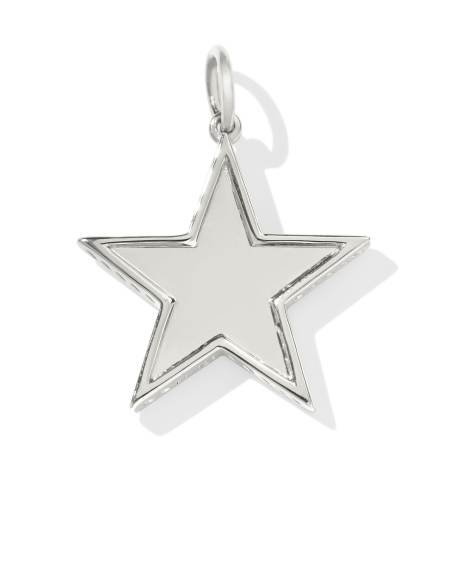 Large Star Charm in Sterling Silver