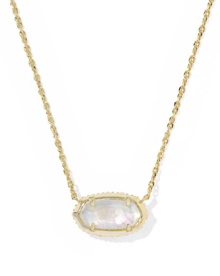 Elisa Bow Gold Short Pendant Necklace