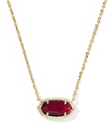 Elisa Bow Gold Short Pendant Necklace 