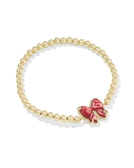 Haley Bow Gold Stretch Bracelet 