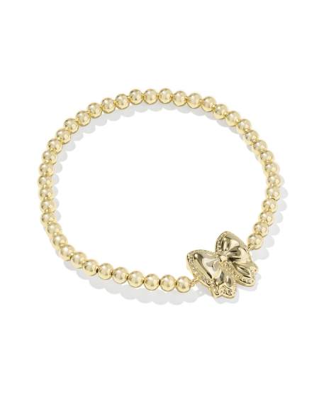 Haley Bow Gold Stretch Bracelet 
