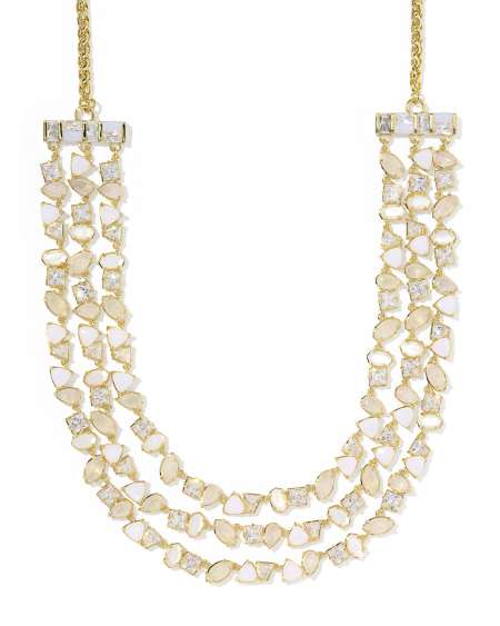 Isabelle Gold Statement Necklace 