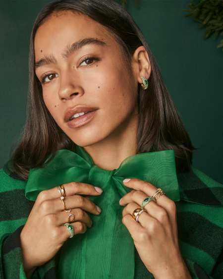 0.36 ct Lab Grown White Diamond Astrid 14k Yellow Gold Open Frame Ring 