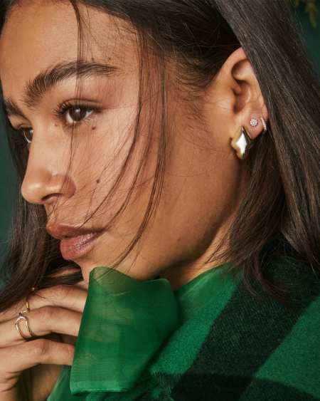 0.12 ct Sophee 14k Yellow Gold Open Frame Ring 