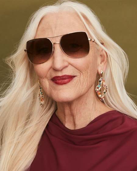 Abbie Gold Crystal Statement Earrings 